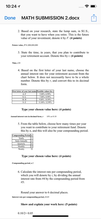 Solved 10:241 Done MATH SUBMISSION 2.docx CONSUMER CREDIT | Chegg.com