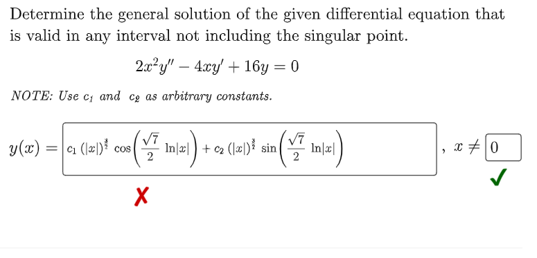 Solved Determine the general solution of the given | Chegg.com