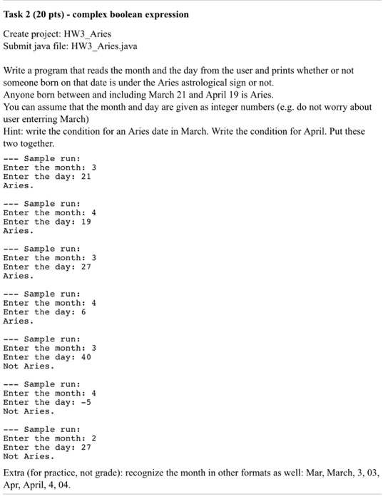 Solved Task 2 (20 pts) complex boolean expression Create | Chegg.com
