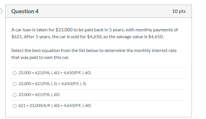 solved-question-4-10-pts-a-car-loan-is-taken-for-23-000-to-chegg