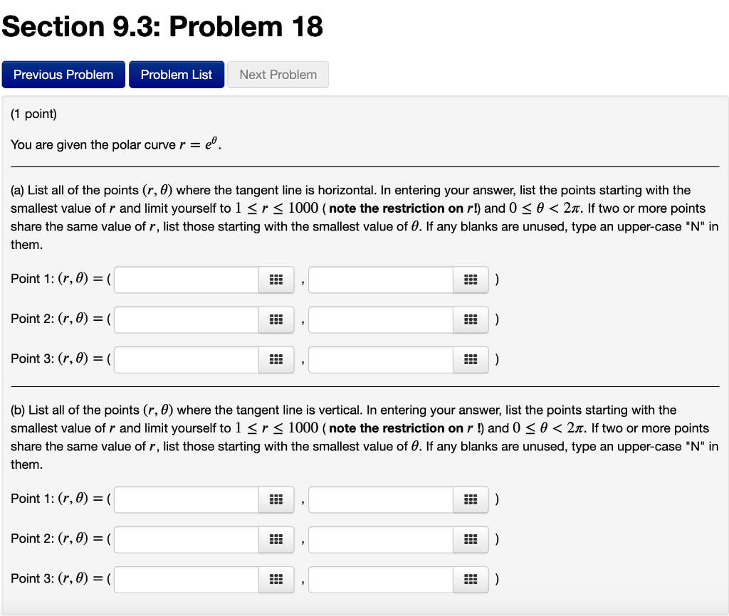 Solved Section 9.3: Problem 18 Previous Problem Problem List | Chegg.com