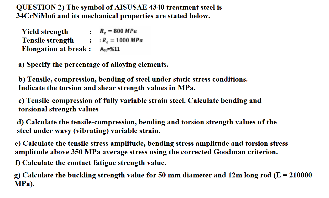 Question 2 The Symbol Of Aisusae 4340 Treatment S Chegg Com