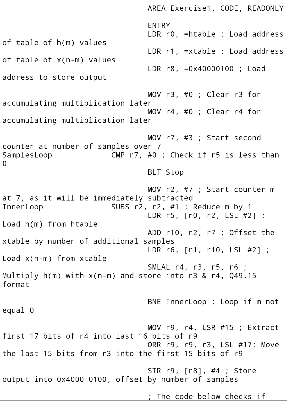 Solved AREA Exercise1, CODE, READONLY ENTRY LDR ro, =htable | Chegg.com