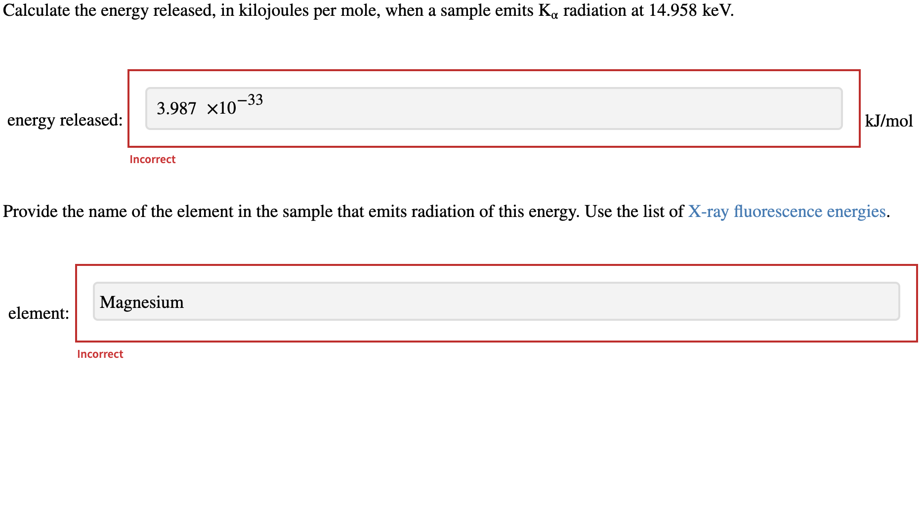 Solved Calculate the energy released, in kilojoules per