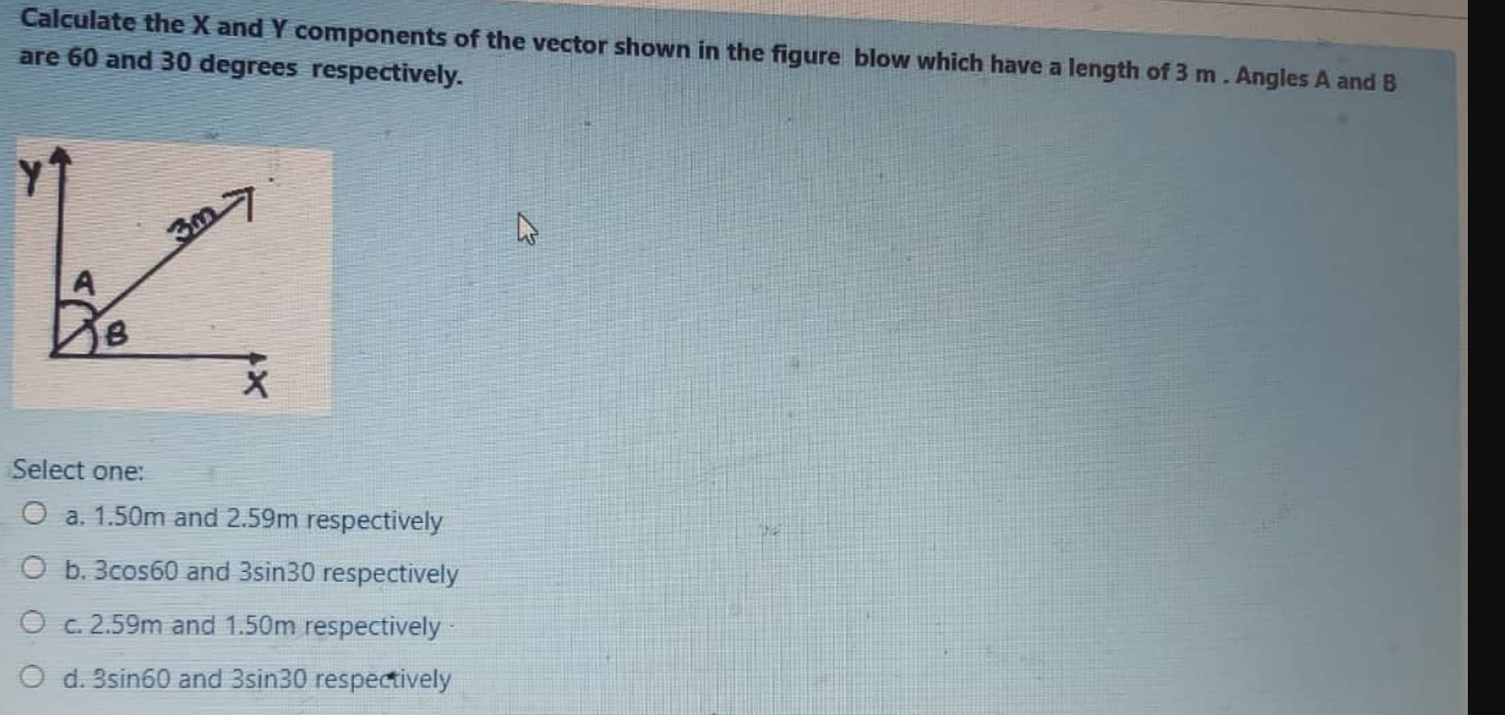 Solved Calculate the X and Y components of the vector shown | Chegg.com