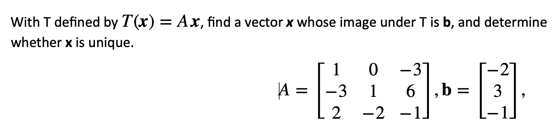 Solved With \\( \\mathrm{T} \\) defined by \\( | Chegg.com