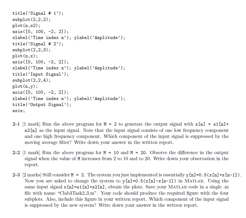 Solved Note: This is in MATLAB, please provide code with | Chegg.com