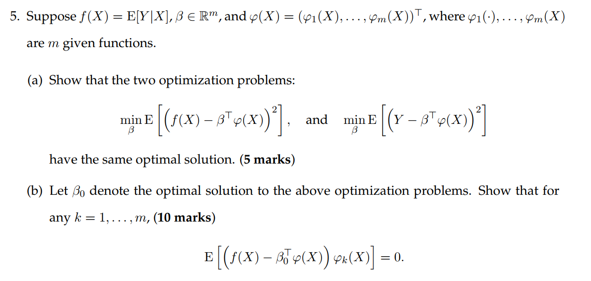 Solved 5 Suppose F X E Y X Ss E Rm And 4 X 41 X Chegg Com