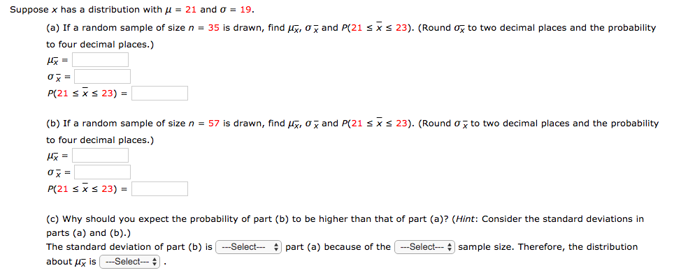 Solved Suppose X Has A Distribution With U 21 And O 1 Chegg Com