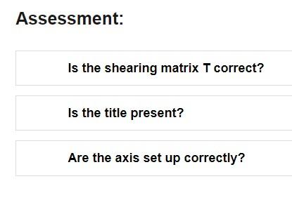Solved Determine the shearing transformation matrix T that | Chegg.com