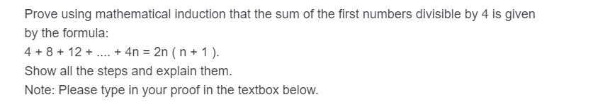 Solved Prove using mathematical induction that the sum of | Chegg.com
