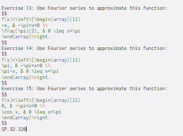 Solved Exercise 13: Use Fourier series to approximate this | Chegg.com