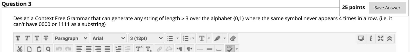 Solved Question 3 25 points Save Answer Design a Context | Chegg.com