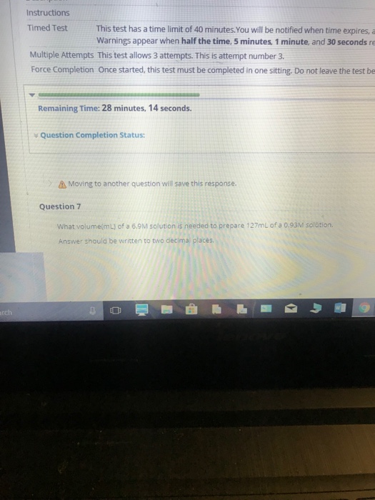 Solved Instructions Timed Test This test has a time limit of | Chegg.com