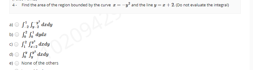Solved 4 - Find the area of the region bounded by the curve | Chegg.com