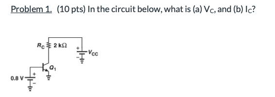 Problem 1. (10 Pts) In The Circuit Below, What Is (a) | Chegg.com