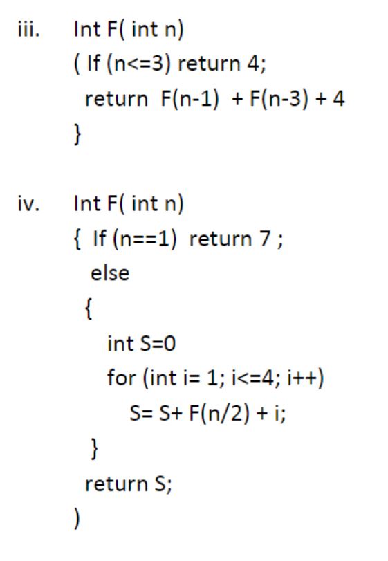 Solved Compute the time complexity( Theta ) of the following | Chegg.com