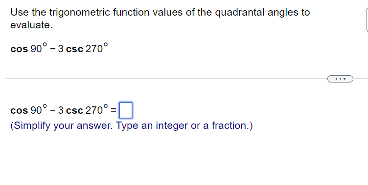 Solved Use the trigonometric function values of the | Chegg.com