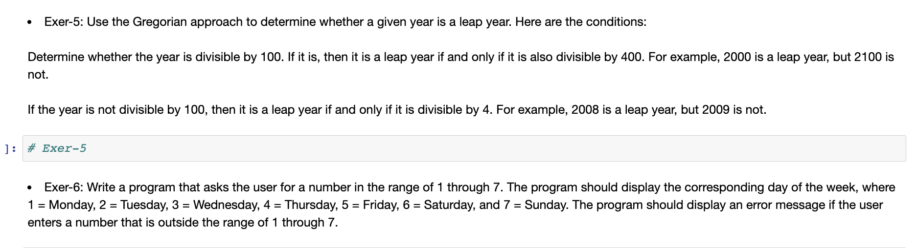 Solved - Exer-5: Use the Gregorian approach to determine | Chegg.com