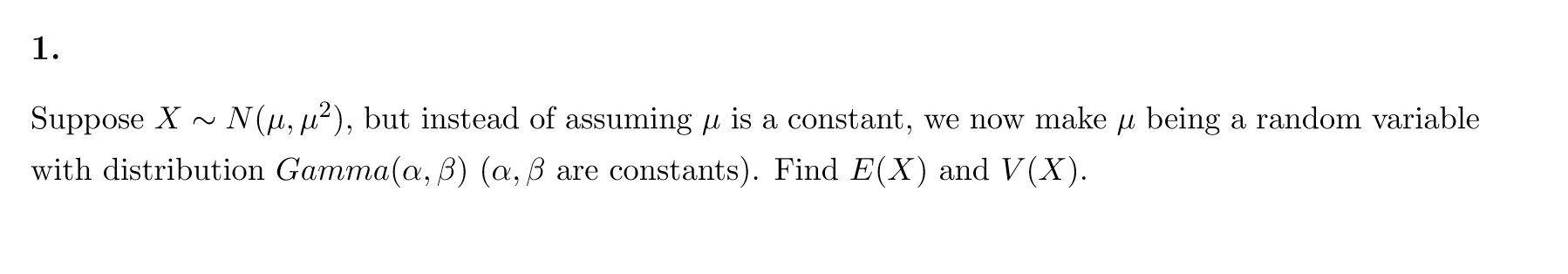 Solved Suppose X N M M2 But Instead Of Assuming U Is Chegg Com