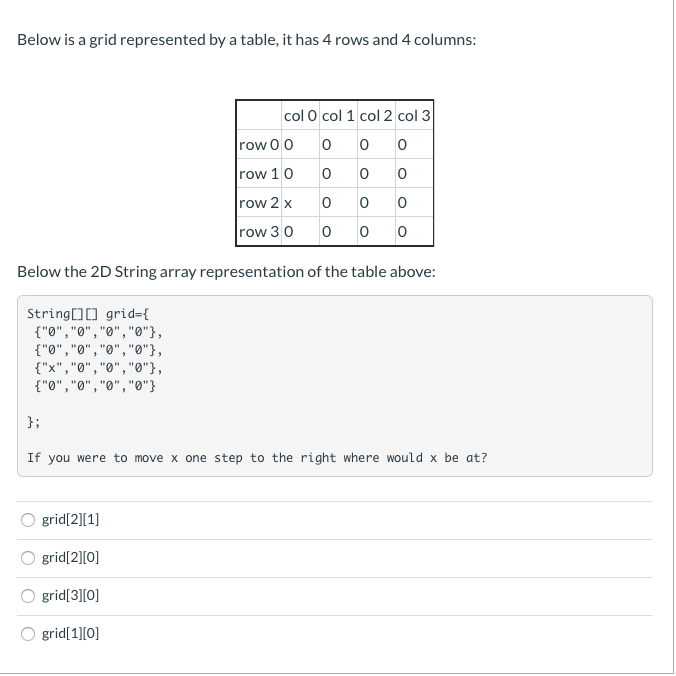 Solved This is for Java Intro 1) How many elements does the | Chegg.com