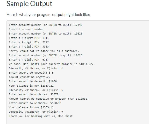 Solved In this project, you will write two files: a class | Chegg.com