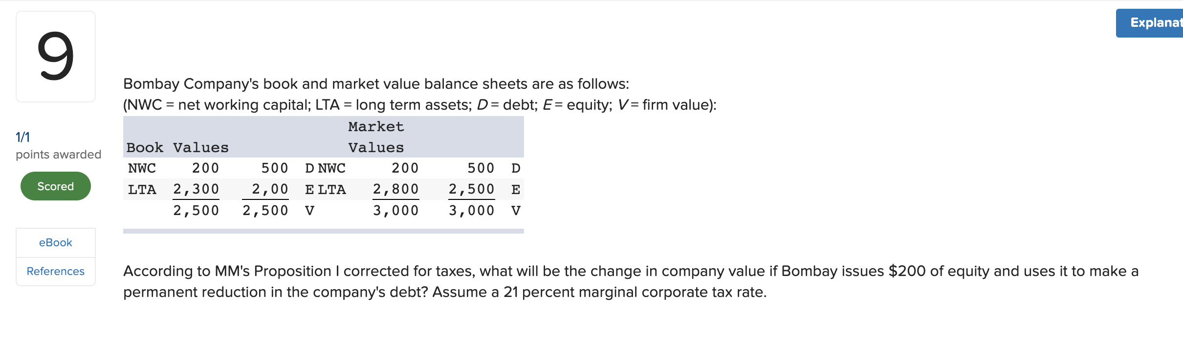 Solved Chapter 18 Question 9: Bombay Company's Book And | Chegg.com