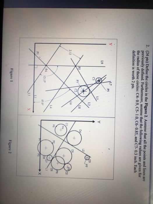 Solved (24 pts) Define the circles in the Figure 2. Assume | Chegg.com