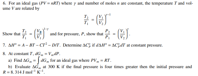 Units For PV NRT Equation