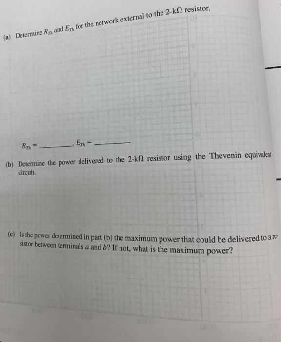 Solved 1. For the network of Fig. 12.10 E36 v FIG. 12.10