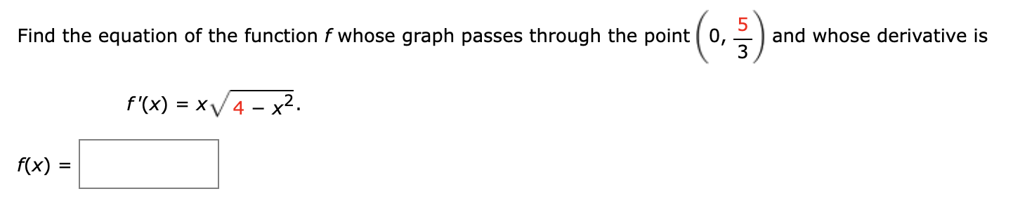 Solved Find the equation of the function f whose graph | Chegg.com