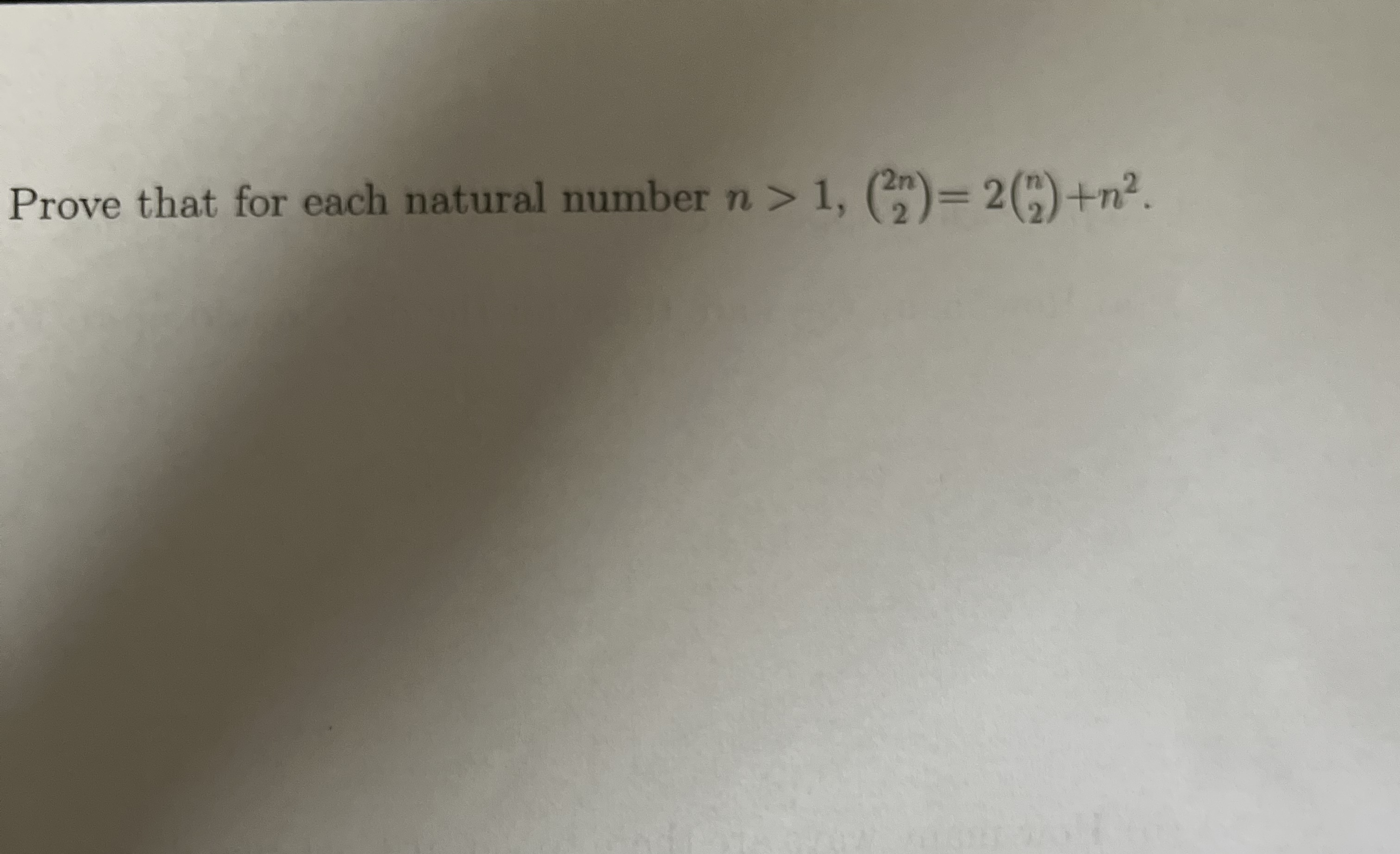 Solved Prove that for each natural number | Chegg.com