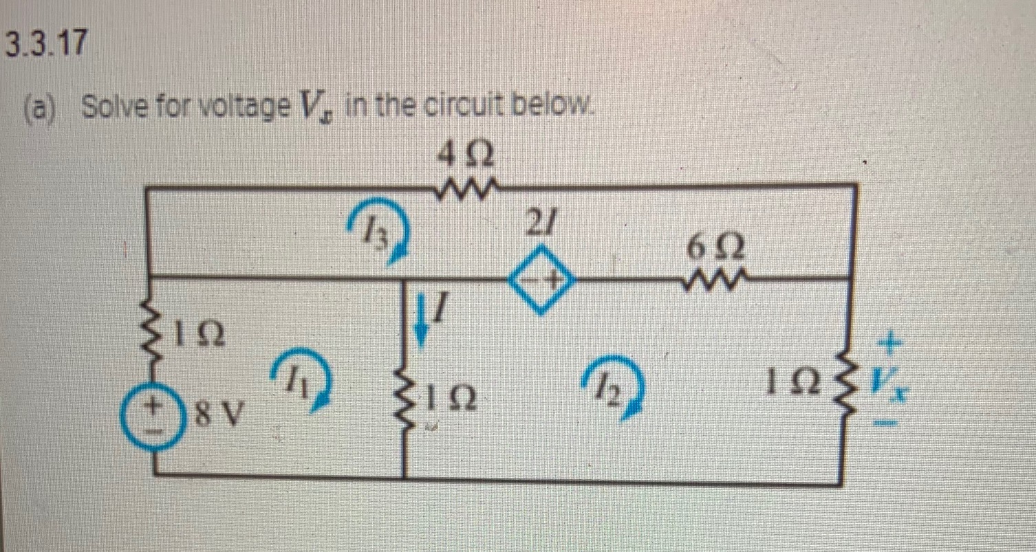 Solved Mesh Analysis. Please solve this problem USING MESH | Chegg.com