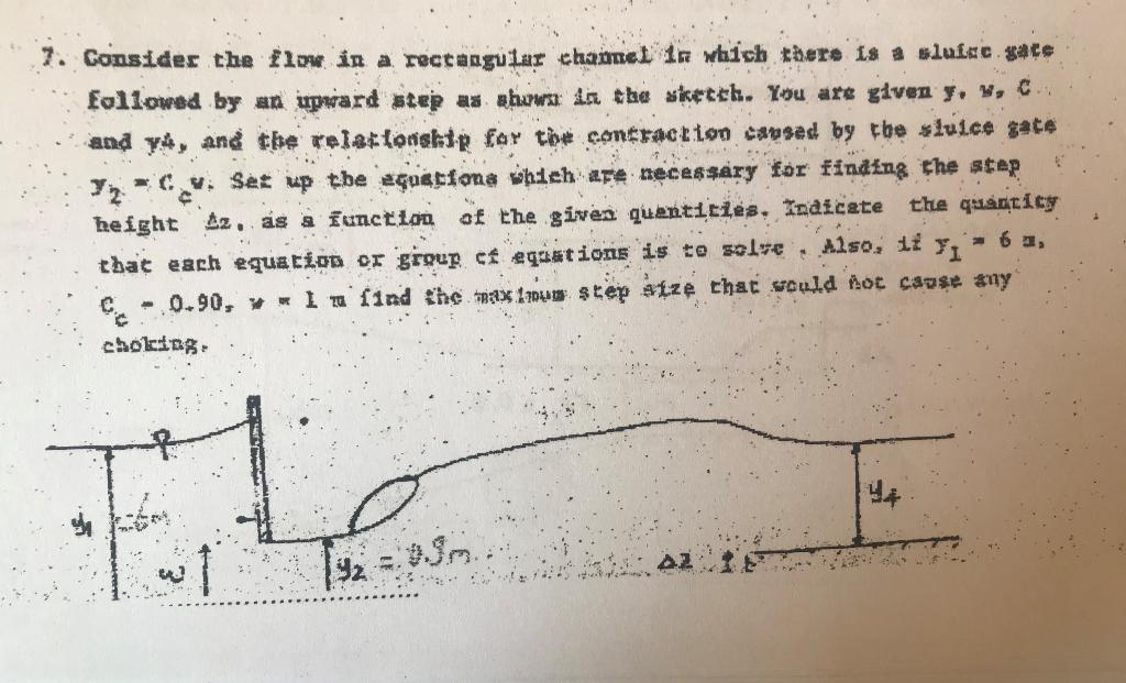 Solved 7. Consider the flow in a rectangular channel in | Chegg.com