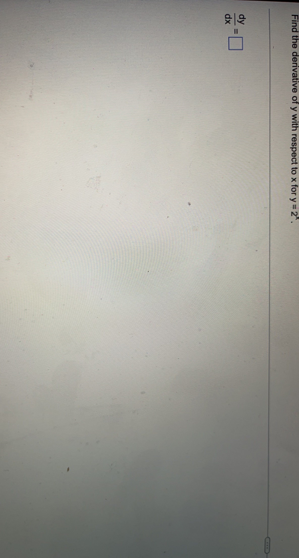 Solved Find the derivative of y with respect to x for y = 2. | Chegg.com