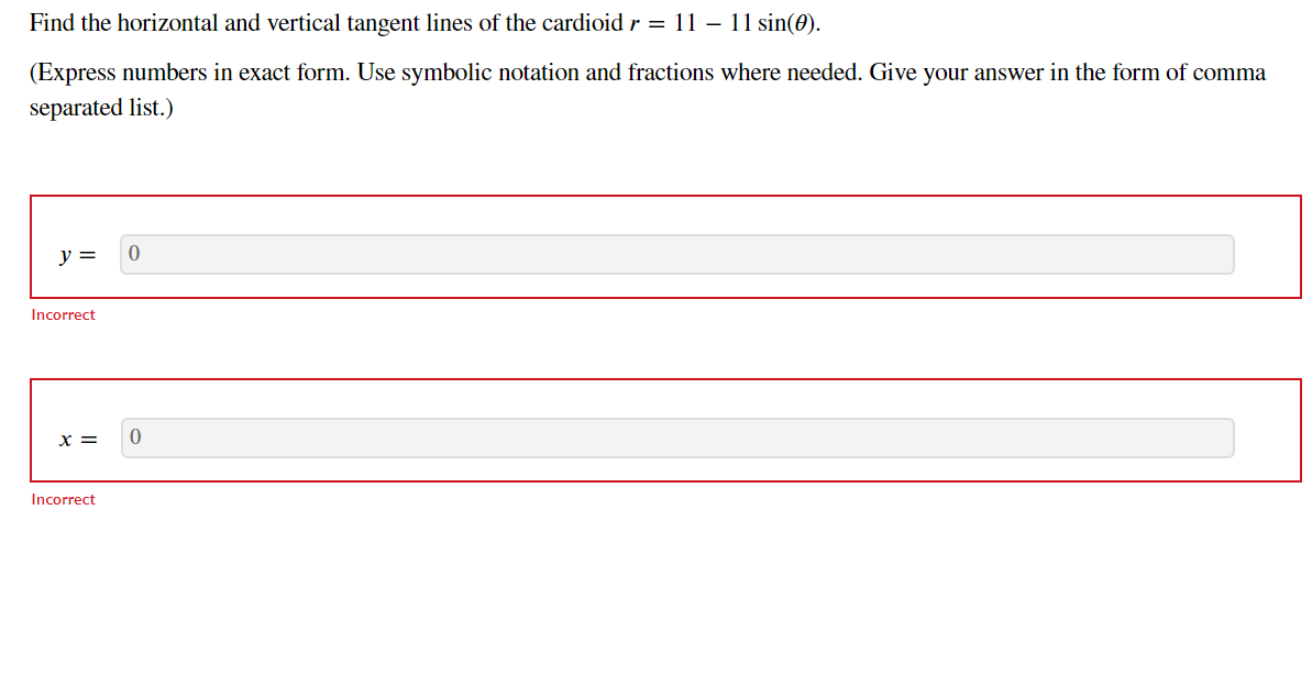 Solved Find the horizontal and vertical tangent lines of the | Chegg.com