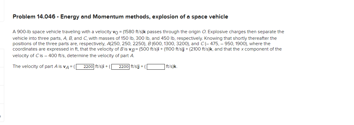 solved-a-900-lb-space-vehicle-traveling-with-a-velocity-chegg