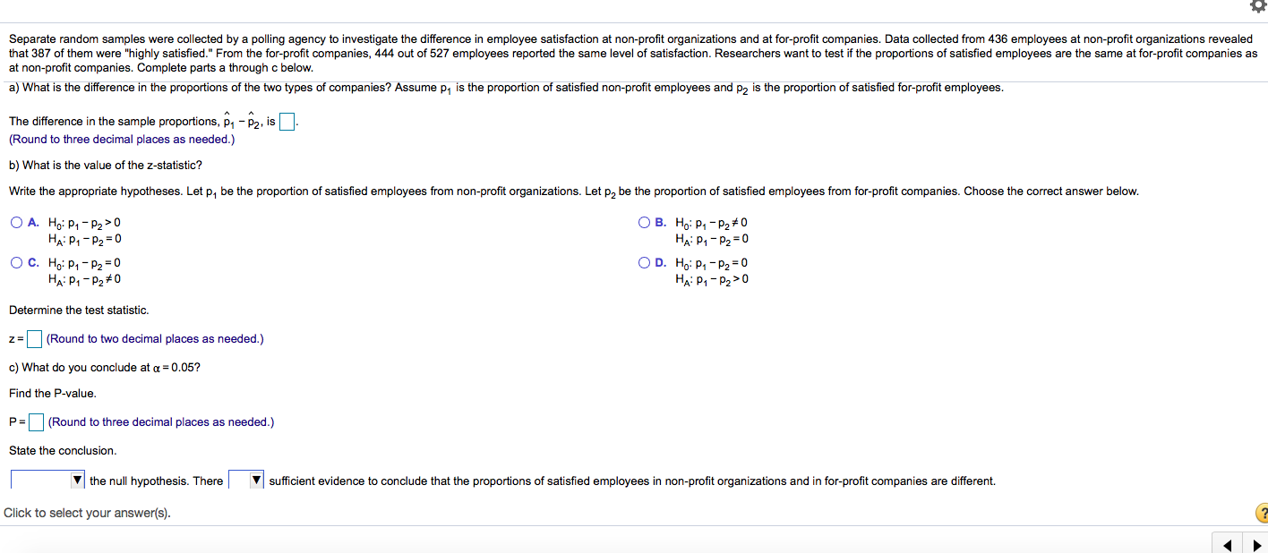 Solved Separate random samples were collected by a polling