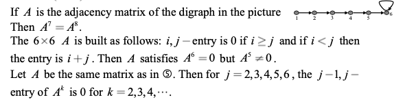 Solved If A is the adjacency matrix of the digraph in the | Chegg.com