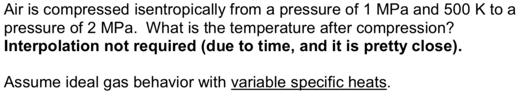 Solved Air is compressed isentropically from a pressure of 1 | Chegg.com