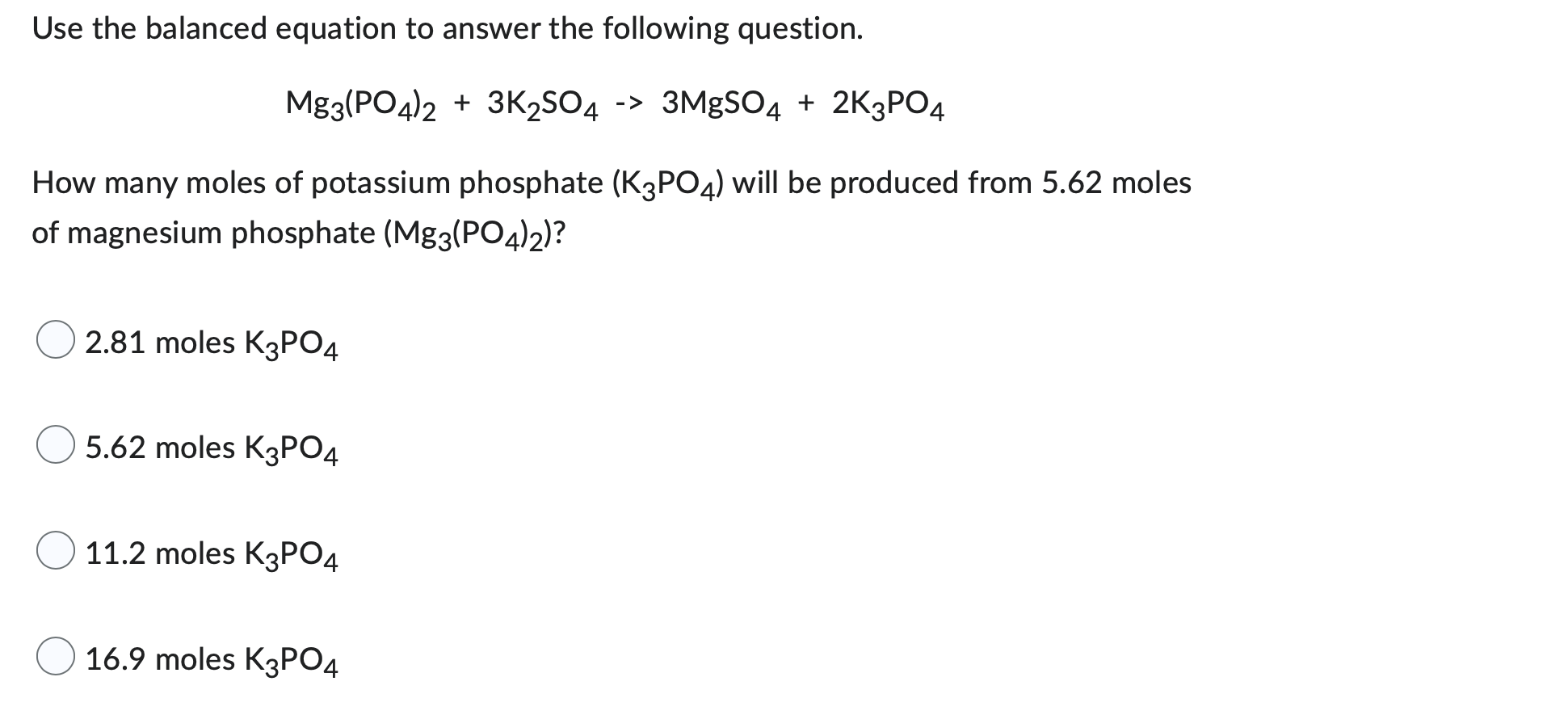Solved Use the balanced equation to answer the following | Chegg.com