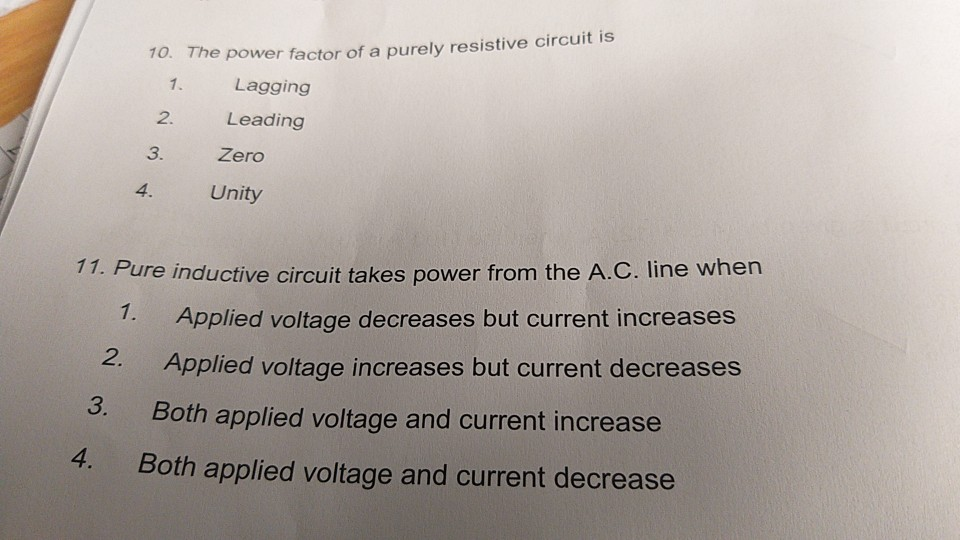 Solved the power factor of a purely resistive circuit is 1.