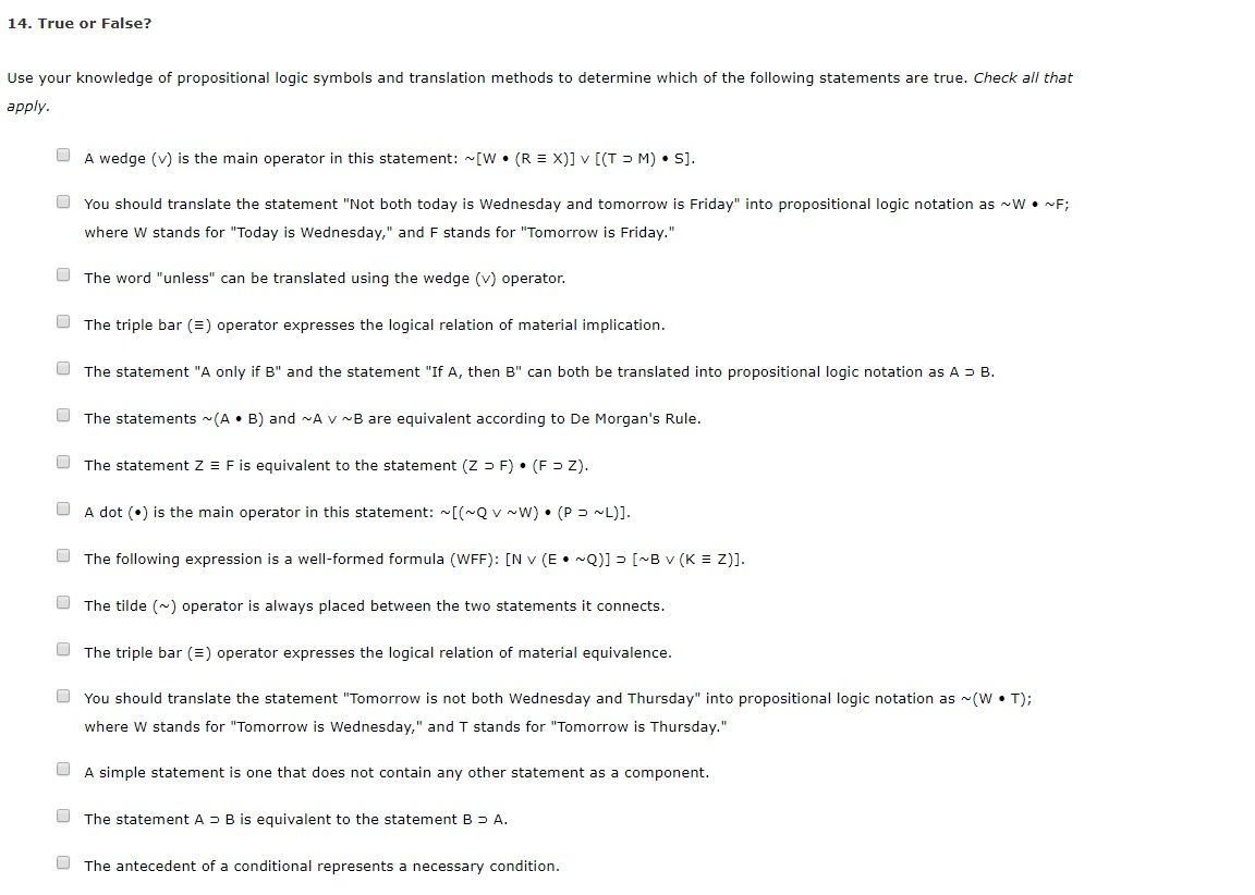 Symbolic Notation Logic