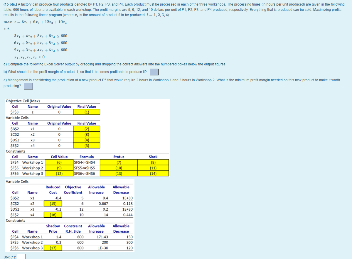 5 4 box 16 25 box 15 box answer