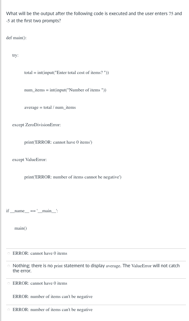 Solved What does the following program do? student = 1 while | Chegg.com