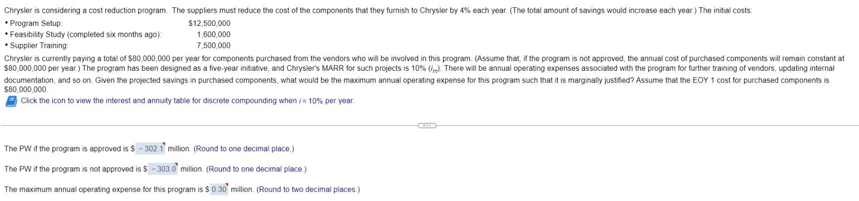 Solved Please show work on how to calculate answer. The | Chegg.com
