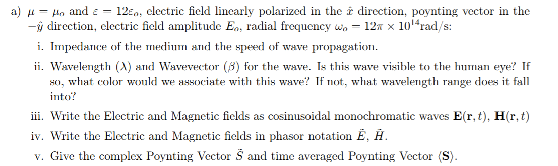 A U Mo And E 12 O Electric Field Linearly Po Chegg Com