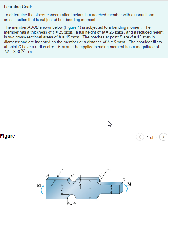 Solved Learning Goal: To Determine The Stress-concentration | Chegg.com