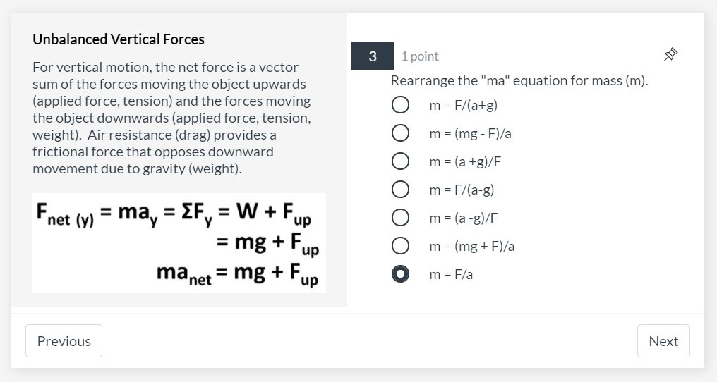 Pyysics Equation Rearangement Solved What are the steps to rearranging for m with the | Chegg.com
