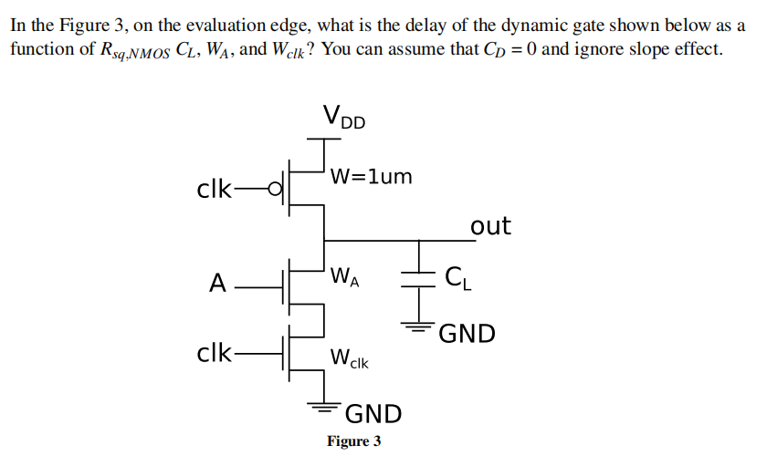 Solved For this problem, you can assume that VDD=1.2 | Chegg.com